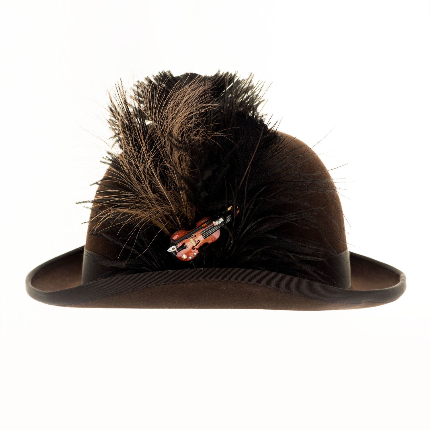 BEETHOVEN BOWLER HAT WITH VIOLIN